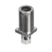 Picture of 1-1/4" Square Nickel Plated Zinc Die Cast Adjustable Hex Foot Insert