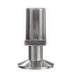 Picture of 1-1/4" Square Nickel Plated Zinc Die Cast Adjustable Flanged Foot Insert