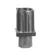 Picture of 1-1/2" Square Natural Finish Zinc Die Cast Adjustable Hex Foot Insert