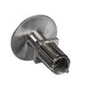 Picture of 1-1/2" Square Stainless Steel Clad Zinc Die Cast Adjustable Flanged Foot Insert