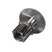 Picture of 1-1/2" Square Stainless Steel Clad Zinc Die Cast Adjustable Flanged Foot Insert
