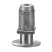 Picture of 2" Square Stainless Steel Clad Zinc Die Cast Adjustable Flanged Foot Insert With Mounting Holes