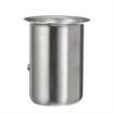 Picture of 1-5/8" x 3-1/4" H Stainless Steel Leg Socket With Flanged Top