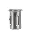 Picture of 1-5/8" x 3-1/16"H Stainless Steel Leg Socket With Flanged Top And Recessed Ribs
