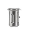 Picture of 1-5/8" x 3-1/16"H Stainless Steel Leg Socket With Flanged Top And Recessed Ribs