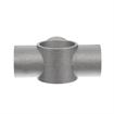 Picture of Brushed Aluminum Center Cross Brace Fitting For 1-5/8" OD Legs