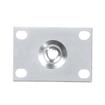 Picture of 3-5/8"L x 2-1/2"W Zinc Plated Steel Removable Mounting Plate With 1/2-13 Tapped Center Hole