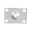Picture of 3-5/8"L x 2-1/2"W Zinc Plated Steel Removable Mounting Plate With 1/2-13 Tapped Center Hole