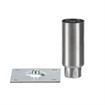 Picture of 1-5/8"OD x 4"H Stainless Steel Equipment Leg With Removable Mounting Plate  And Adjustable Hex Toe