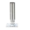 Picture of 1-5/8"OD x 6"H Stainless Steel Equipment Leg With Removable Mounting Plate  And Adjustable Hex Toe