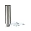 Picture of 1-5/8"OD x 6"H Stainless Steel Equipment Leg With Removable Mounting Plate  And Adjustable Hex Toe