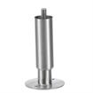 Picture of 1-5/8"OD x 6"H Stainless Steel Security Equipment Leg With 1/2-13 x 3/4"L Protruding Stud And Adjustable Flanged Toe With Holes