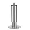 Picture of 1-5/8"OD x 6"H Stainless Steel Security Equipment Leg With 1/2-13 x 3/4"L Protruding Stud And Adjustable Flanged Toe With Holes