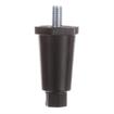 Picture of 2-1/2" H Black Thermoplastic Appliance Leg With 3/8-16 x 5/8"L Protruding Stud And Adjustable Hex Toe