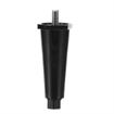 Picture of 4" H Black Thermoplastic Appliance Leg With 3/8-16 x 5/8"L Protruding Stud And Adjustable Hex Toe