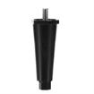 Picture of 4" H Black Thermoplastic Appliance Leg With 3/8-16 x 5/8"L Protruding Stud And Adjustable Hex Toe