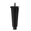 Picture of 4" H Black Thermoplastic Appliance Leg With 3/8-16 x 5/8"L Protruding Stud And Adjustable Hex Toe