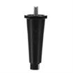 Picture of 4" H Black Thermoplastic Appliance Leg With 3/8-16 x 5/8"L Protruding Stud And Adjustable Hex Toe