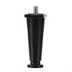 Picture of 4" H Black Thermoplastic Appliance Leg With 3/8-16 x 5/8"L Protruding Stud And Adjustable Flanged Toe