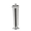 Picture of 4" H Nickel Plated Die Cast Appliance Leg With 3/8-16 x 5/8"L Protruding Stud And Adjustable Flanged Toe