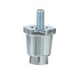 Picture of 1" H Chrome Plated Thermoplastic Appliance Leg With 1/4-20 x 1/2" L Protruding Stud and Adjustable Round Toe