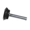 Picture of 5/16-18 x 1-1/2" L Black Thermoplastic Foot Leveler With 1-1/8" OD x 7/16" H Base