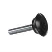 Picture of 5/16-18 x 1-1/2" L Black Thermoplastic Foot Leveler With 1-1/8" OD x 7/16" H Base