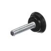 Picture of 5/16-18 x 1-1/2" L Black Thermoplastic Foot Leveler With 1-1/8" OD x 7/16" H Base