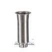 Picture of 2" OD x 6" H Stainless Steel Flared Top Equipment Leg With 3-1/2" Square Removable Mounting Plate And Adjustable Hex Toe