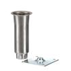 Picture of 2" OD x 6" H Stainless Steel Flared Top Equipment Leg With 3-1/2" Square Removable Mounting Plate And Adjustable Hex Toe