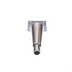 Picture of 6" H Nickel Plated Die Cast Equipment Leg With 3-1/2" Square Removable Mounting Plate And Adjustable Stainless Steel Hex Toe