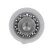 Picture of 1" OD Nylon/Steel Flat Ball Bearing Roller with 1/2" Rivet Stud