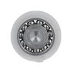 Picture of 1" OD Nylon/Steel Flat Ball Bearing Roller with 1/2" Rivet Stud