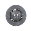Picture of 1-3/16" OD Steel Concave Ball Bearing Roller with 1/4-20 x 3/4" L Flat Head Screw Stud