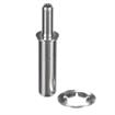 Picture of 5/16" OD x 1-1/2" L Chrome Plated Brass Spring Loaded Guide Pin with Speed Nut
