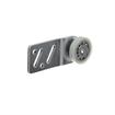 Picture of Zinc Plated Steel Rear Door Sheave with Nylon/Steel Ball Bearing Roller