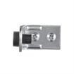 Picture of Zinc Plated Steel Floor Mount Door Stop with Solid Rubber Bumper