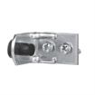 Picture of Zinc Plated Steel Floor Mount Door Stop with Solid Rubber Bumper
