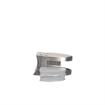 Picture of Stainless Steel Left-Hand Bottom Glass Clamp with Gaskets for 1/4" Glass