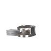 Picture of Stainless Steel Left-Hand Bottom Glass Clamp with Gaskets for 1/4" Glass