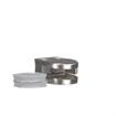 Picture of Stainless Steel Left-Hand Bottom Glass Clamp with Gaskets for 1/4" Glass