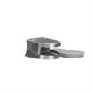 Picture of Stainless Steel Right-Hand Bottom Glass Clamp with Gaskets for 1/4" Glass