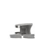 Picture of Stainless Steel Left-Hand Bottom Glass Clamp with Gaskets for 3/8" Glass
