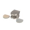 Picture of Stainless Steel Right-Hand Bottom Glass Clamp with Gaskets for 3/8" Glass