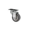 Picture of Standard Duty 1-3/16" x 2" Plate Caster With 2" Gray Rubber Wheel