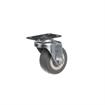 Picture of Standard Duty 1-3/16" x 2" Plate Caster With 2" Gray Rubber Wheel