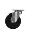 Picture of Standard Duty 1-3/4" x 3" Plate Caster With 5" Black Rubber Wheel With Brake