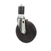 Picture of Standard Duty 1" Expanding Stem Caster With 4" Black Rubber Wheel