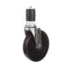 Picture of Standard Duty 1" Expanding Stem Caster With 4" Black Rubber Wheel
