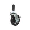 Picture of Standard Duty 1" Expanding Stem Caster With 4" Black Rubber Wheel With Brake